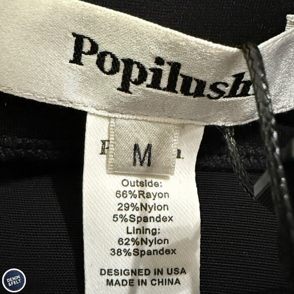 Popilush Black Flare Shapewear Freedom Pants M Tummy Control Ponte Stretch NEW - Picture 13 of 16